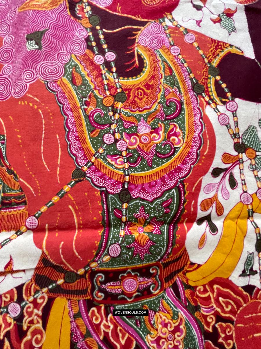 1788 SOLD Indonesian Art Wayang Batik Tulis