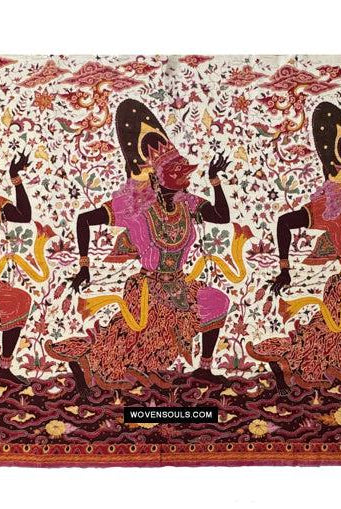 1788 VERKAUFT Indonesische Art Wayang Batik Tulis