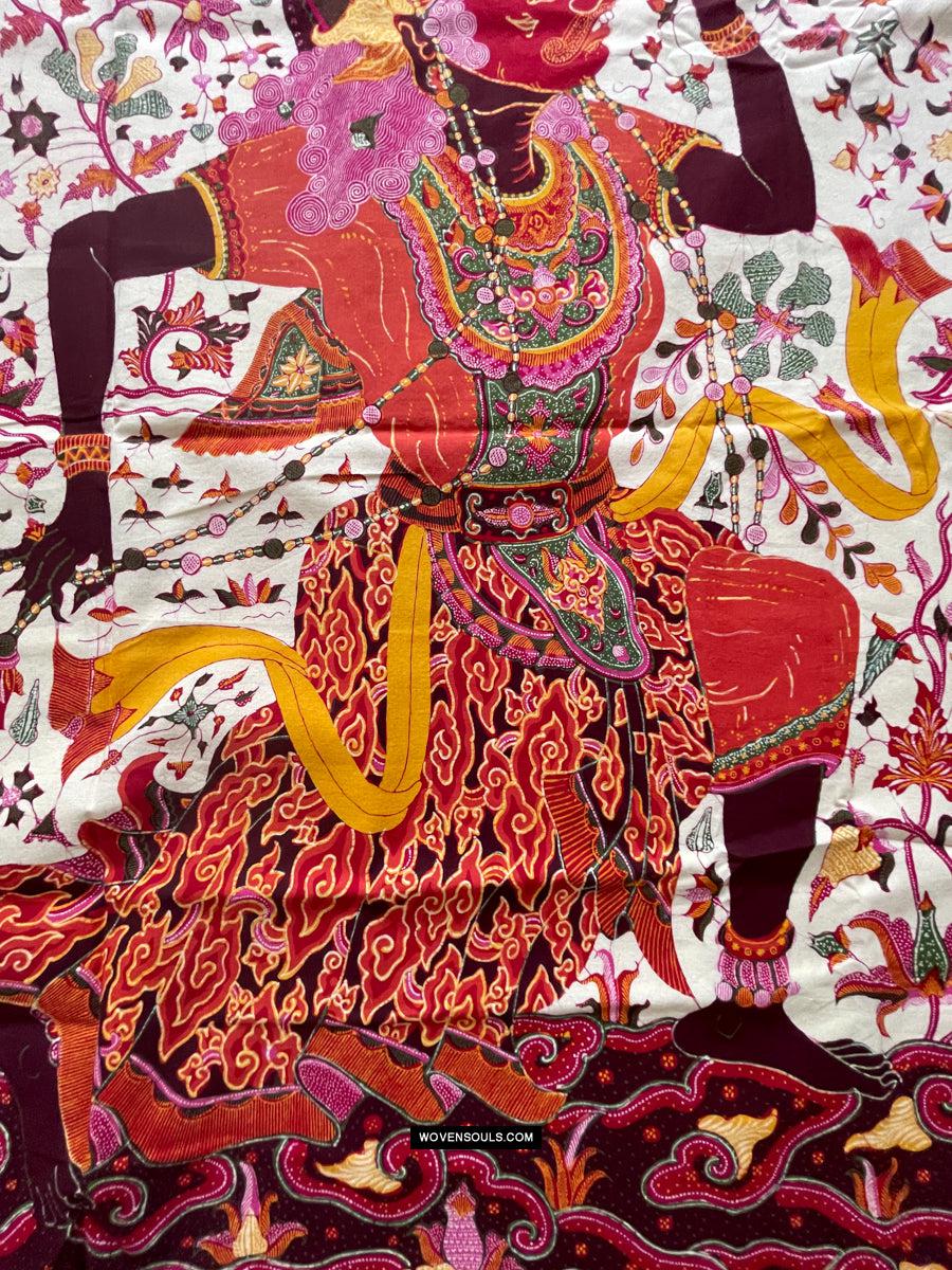 1788 SOLD Indonesian Art Wayang Batik Tulis
