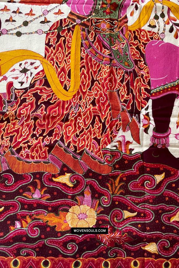 1788 VERKAUFT Indonesische Art Wayang Batik Tulis