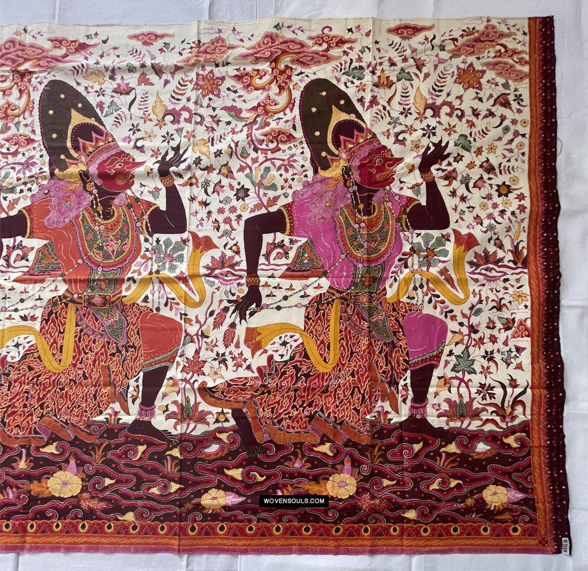 1788 SOLD Indonesian Art Wayang Batik Tulis