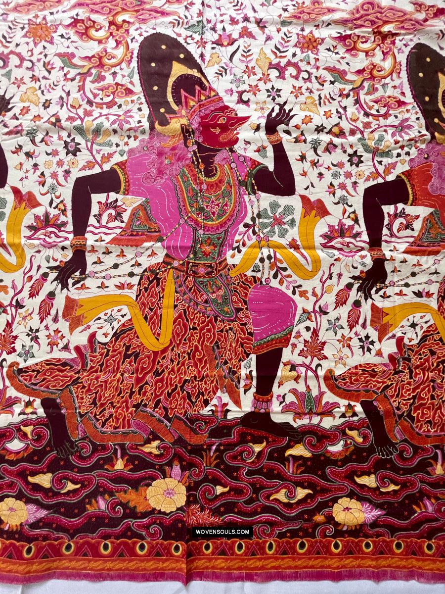 1788 SOLD Indonesian Art Wayang Batik Tulis