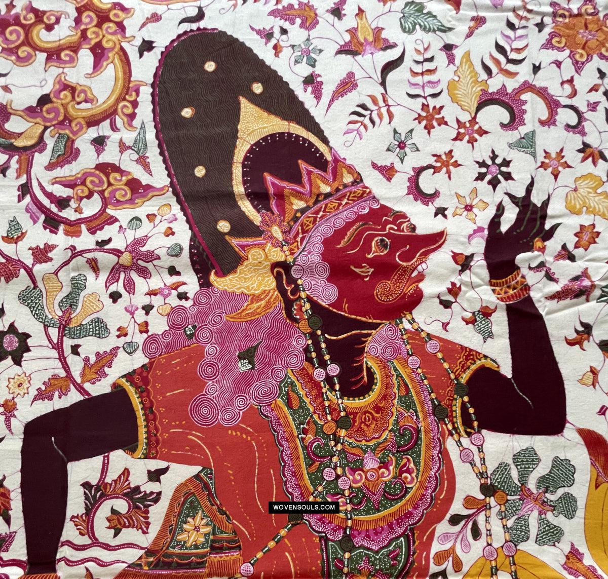 1788 SOLD Indonesian Art Wayang Batik Tulis