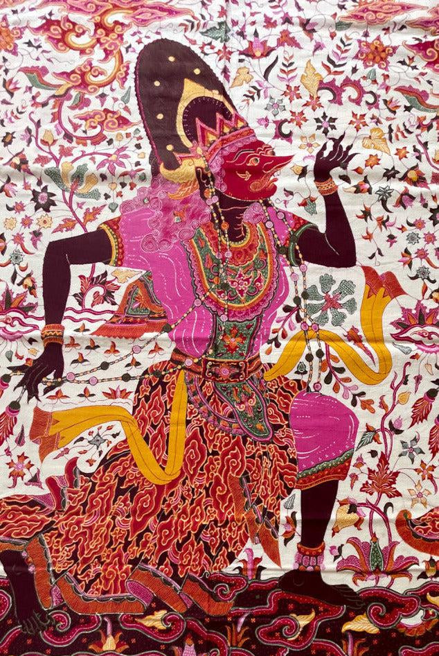 1788 VERKAUFT Indonesische Art Wayang Batik Tulis
