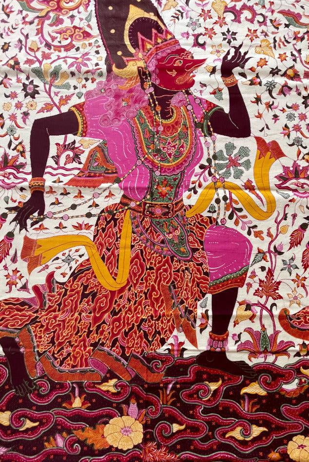 1788 SOLD Indonesian Art Wayang Batik Tulis