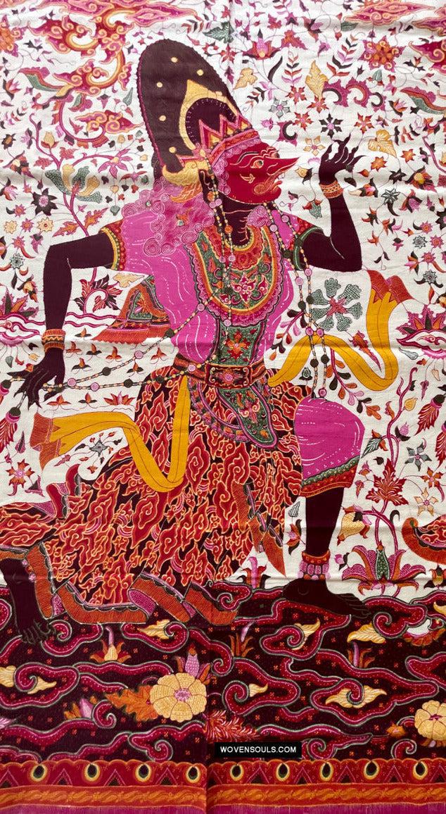 1788 SOLD Indonesian Art Wayang Batik Tulis