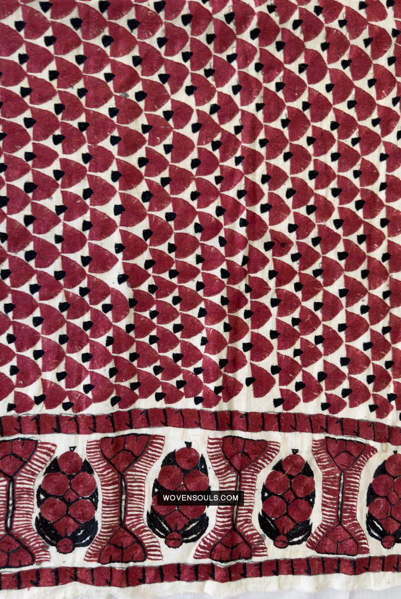 1789 Antique Sindh Odhana Abochani Wedding Shawl - WOVENSOULS Antique Textiles & Art Gallery