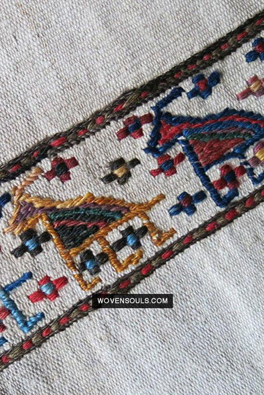 1791 Antique Shahsavan Flatweave Textile Art - Antique Interior Decor