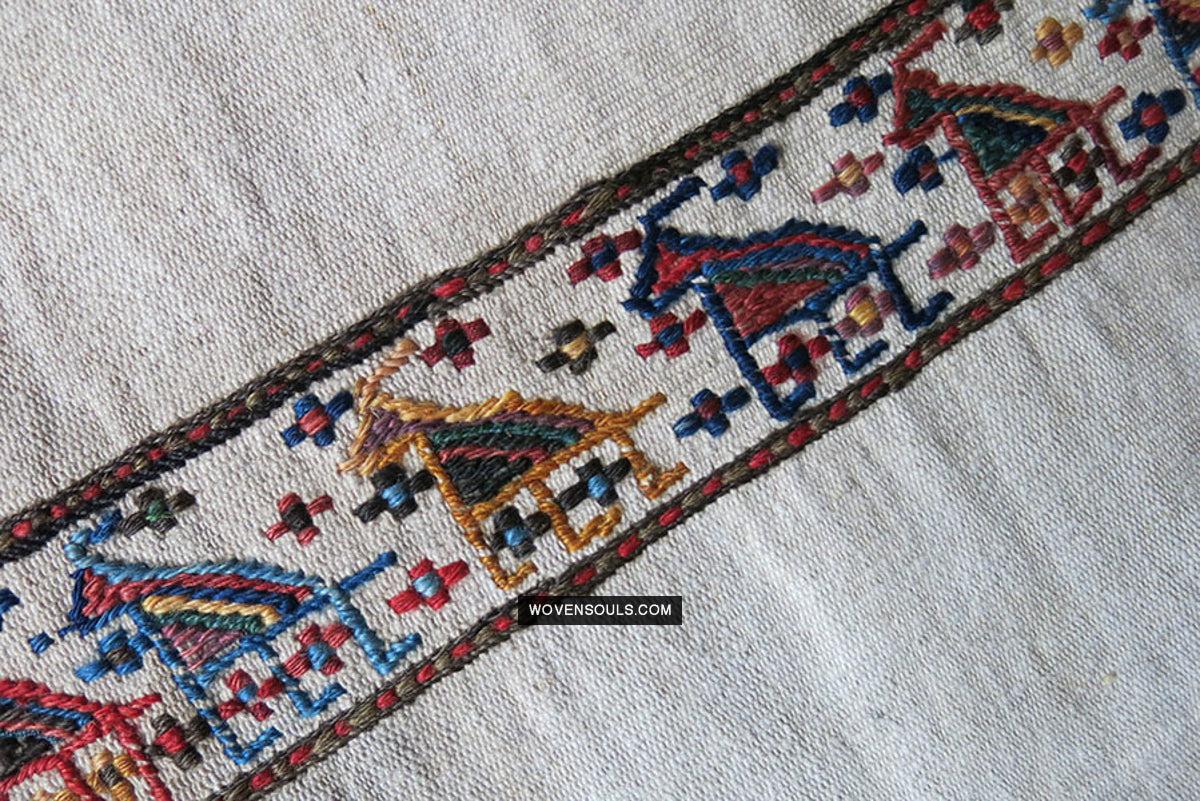 1791 Antique Shahsavan Flatweave Textile Art - Antique Interior Decor