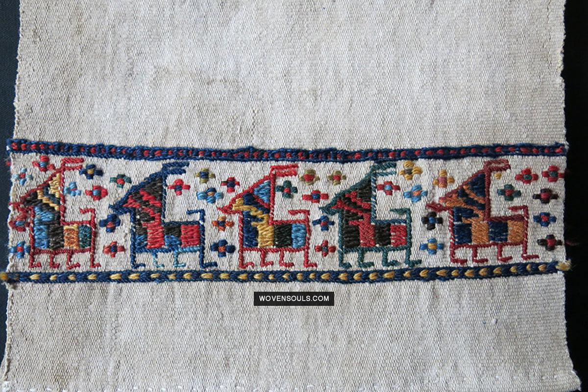 1791 Antique Shahsavan Flatweave Textile Art - Antique Interior Decor