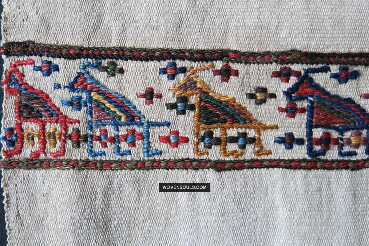1791 Antique Shahsavan Flatweave Textile Art - Antique Interior Decor