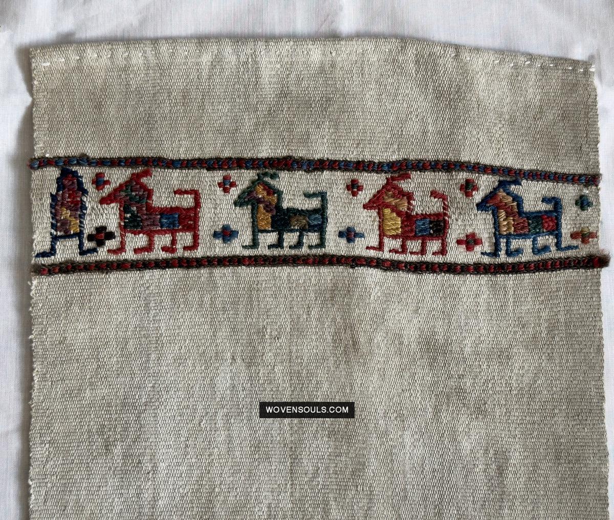 1791 Antique Shahsavan Flatweave Textile Art - Antique Interior Decor