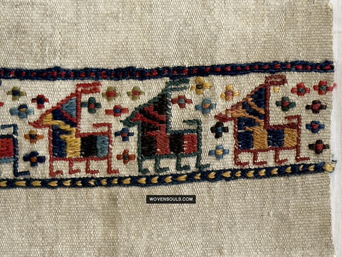 1791 Antique Shahsavan Flatweave Textile Art - Antique Interior Decor