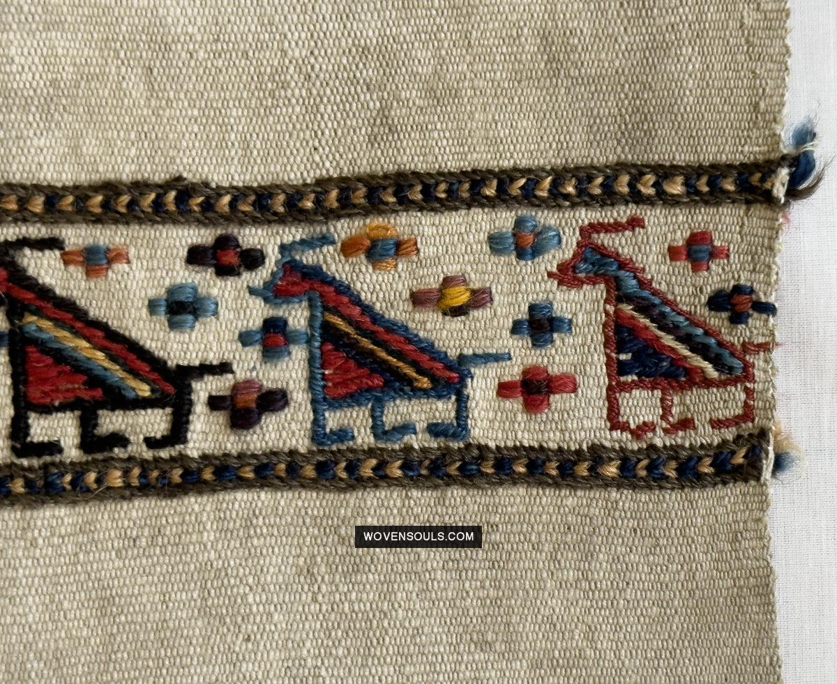 1791 Antique Shahsavan Flatweave Textile Art - Antique Interior Decor