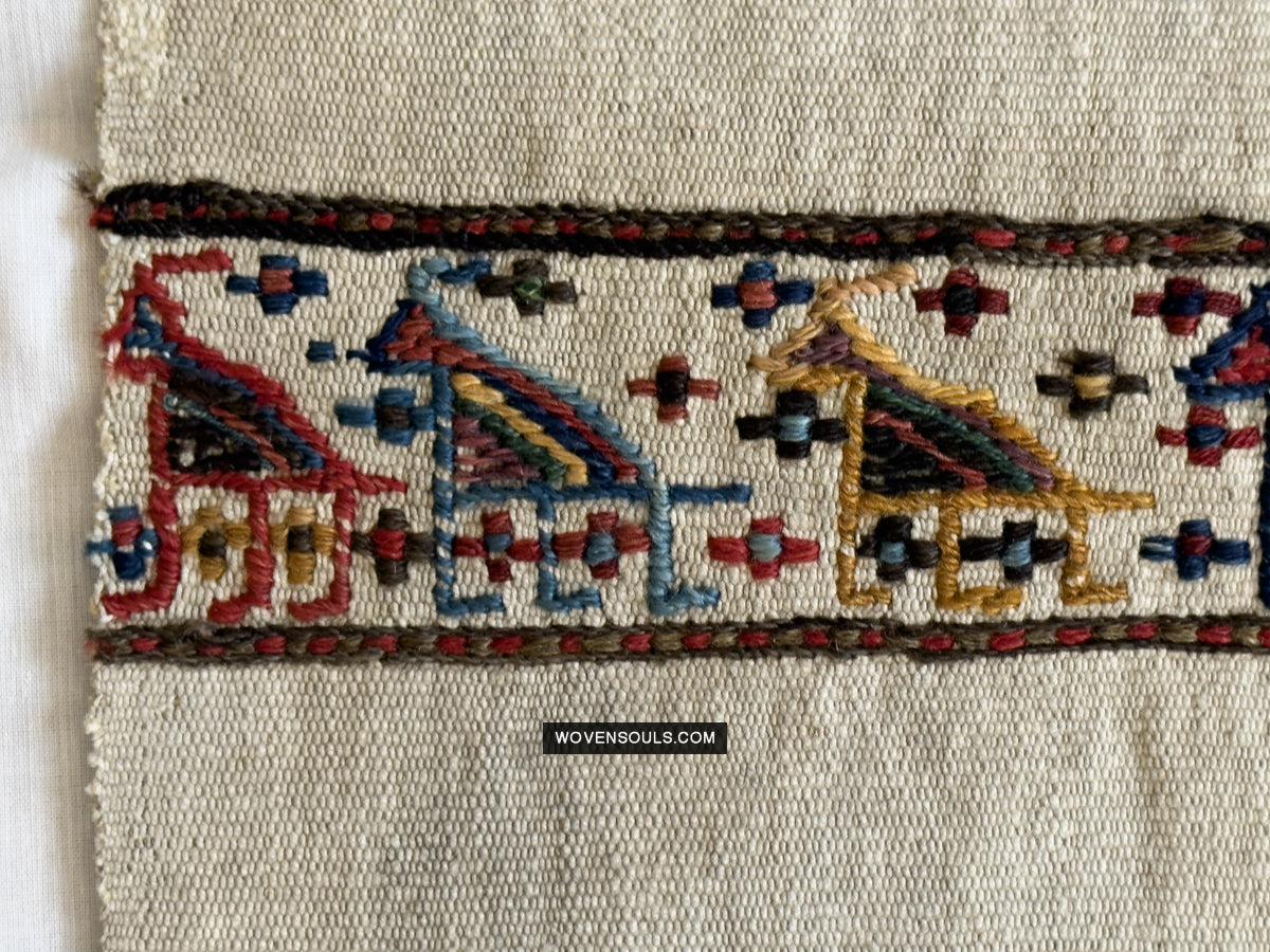 1791 Antique Shahsavan Flatweave Textile Art - Antique Interior Decor