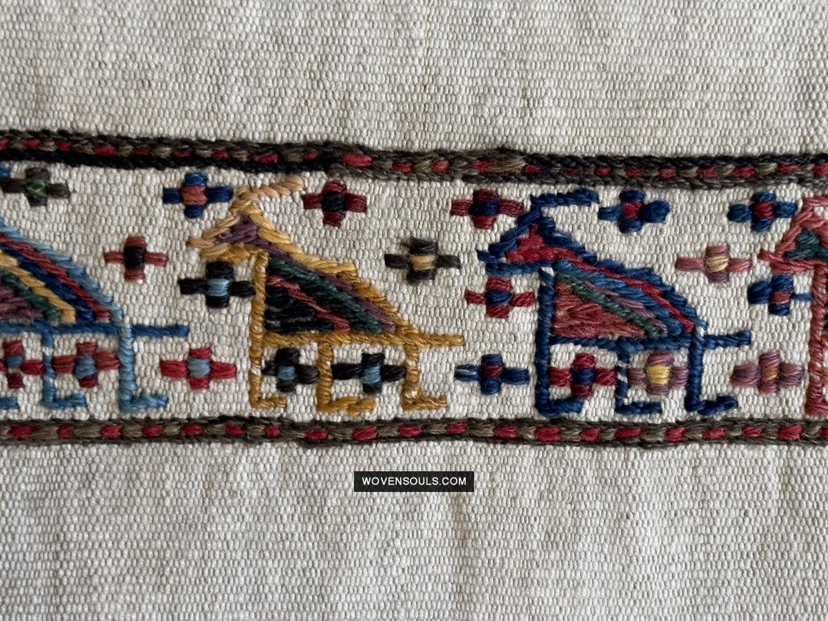 1791 Antique Shahsavan Flatweave Textile Art - Antique Interior Decor