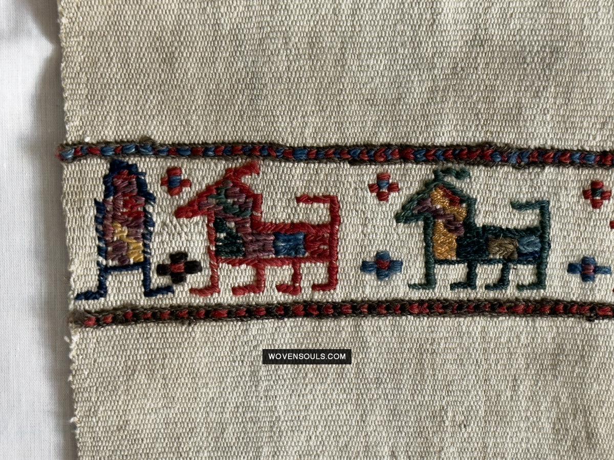 1791 Antique Shahsavan Flatweave Textile Art - Antique Interior Decor