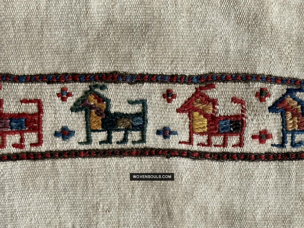 1791 Antique Shahsavan Flatweave Textile Art - Antique Interior Decor