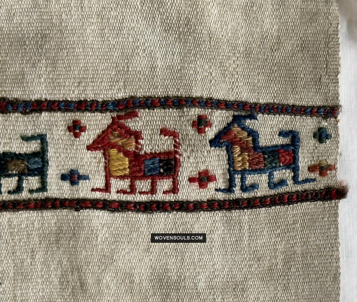 1791 Antique Shahsavan Flatweave Textile Art - Antique Interior Decor