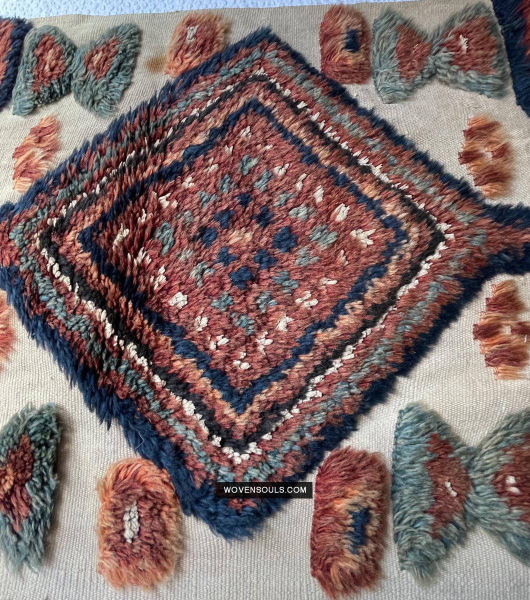 1798 Antique Tend Band with Pile Weaving with Humans and Camels - Antique Interior Decor