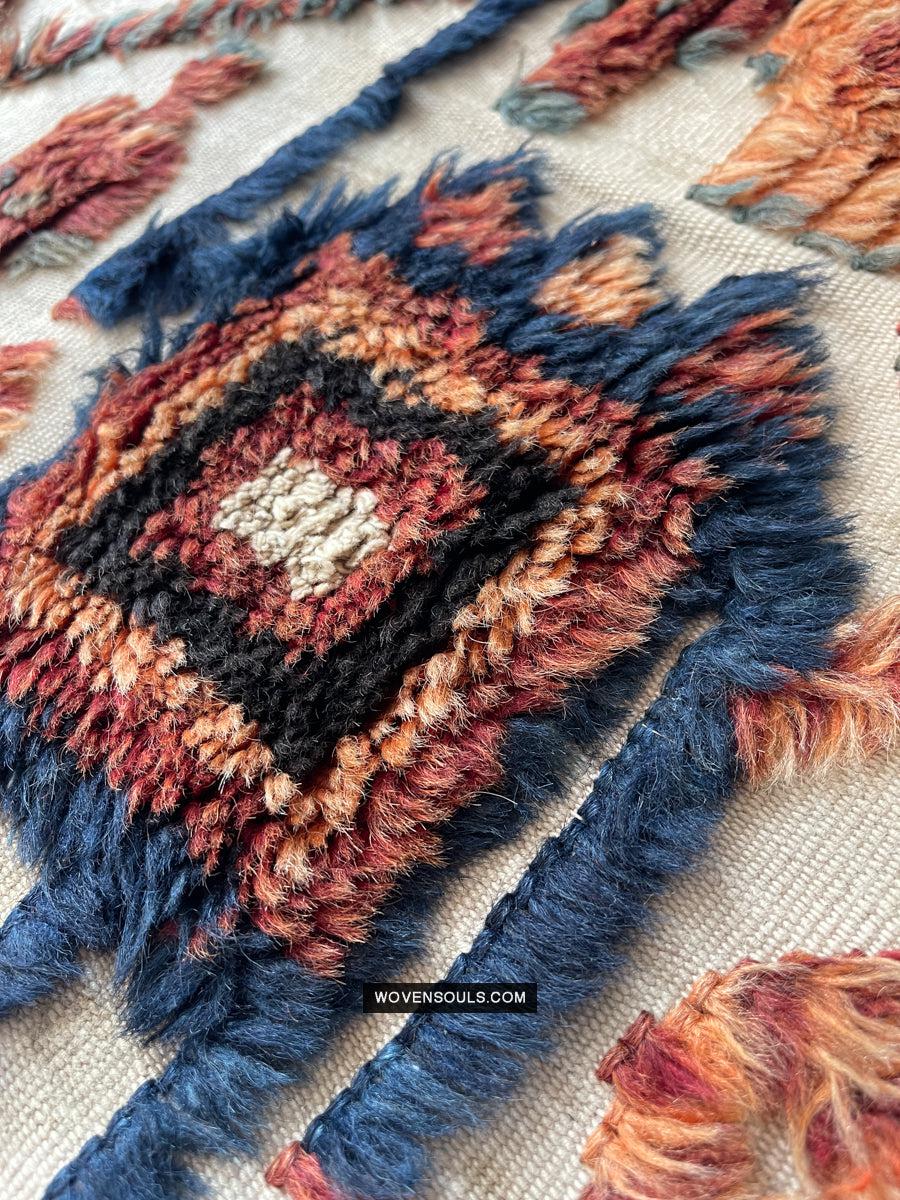 1798 Antique Tend Band with Pile Weaving with Humans and Camels - Antique Interior Decor