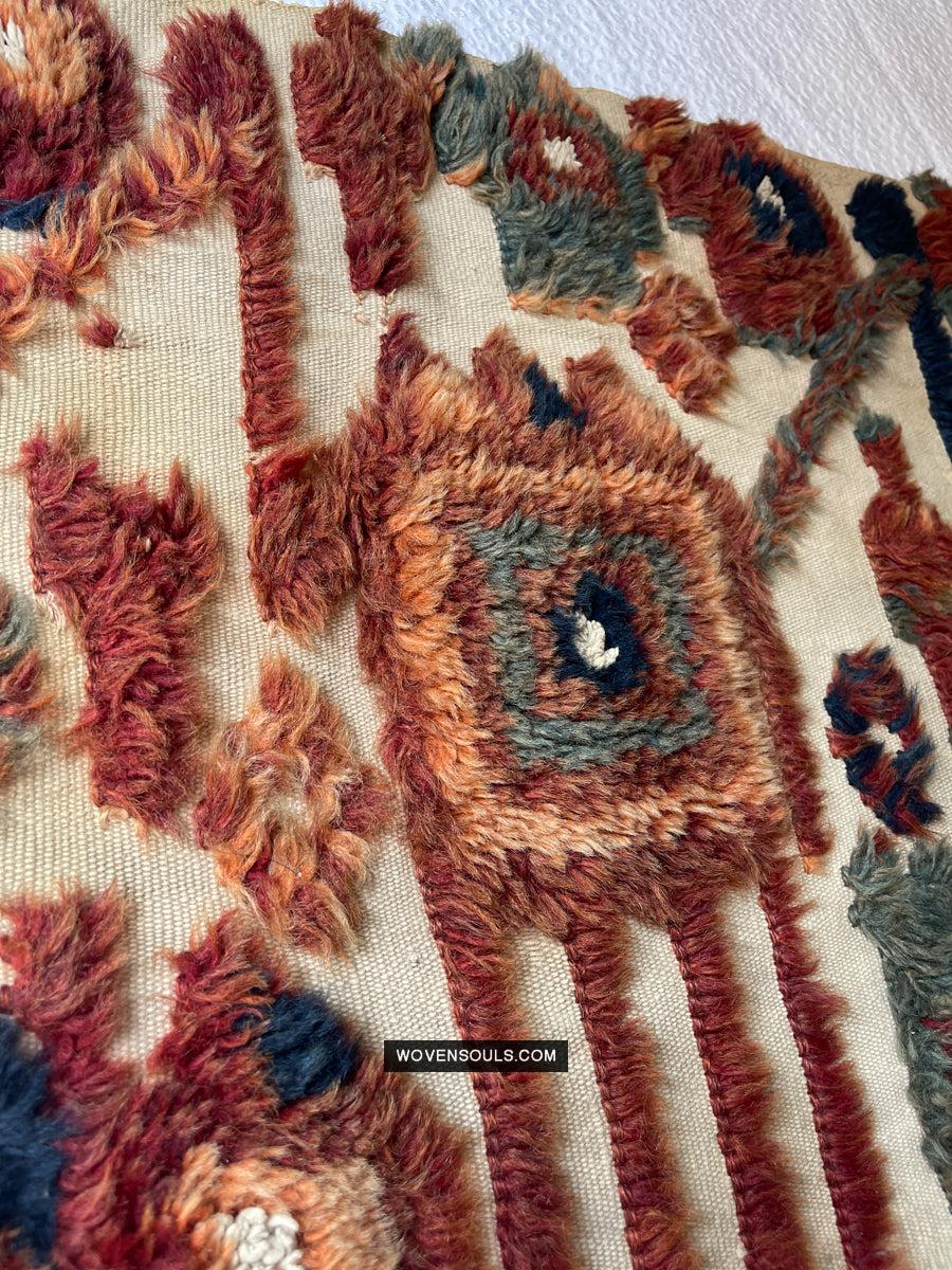 1798 Antique Tend Band with Pile Weaving with Humans and Camels - Antique Interior Decor