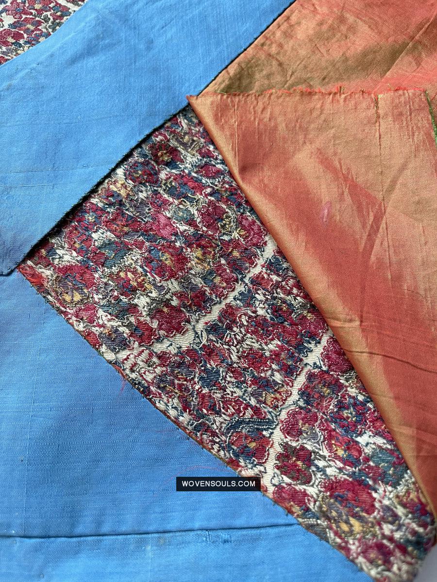 1799 Antique Kashmir Pashmina Shawl Fragment - Antique Interior Decor
