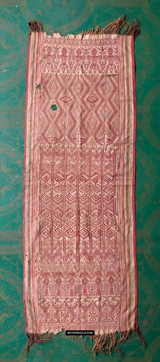 1810 Antique Dayak Pua Pilih Kantuk Textile Borneo-WOVENSOULS Antique Textiles & Art Gallery