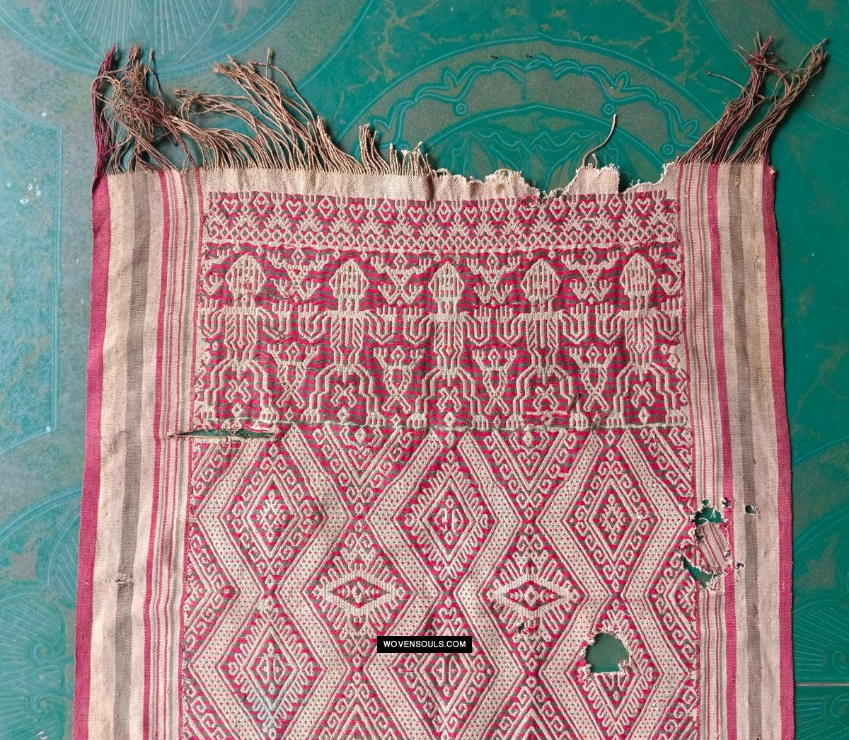 1810 Antique Dayak Pua Pilih Kantuk Textile Borneo-WOVENSOULS Antique Textiles & Art Gallery