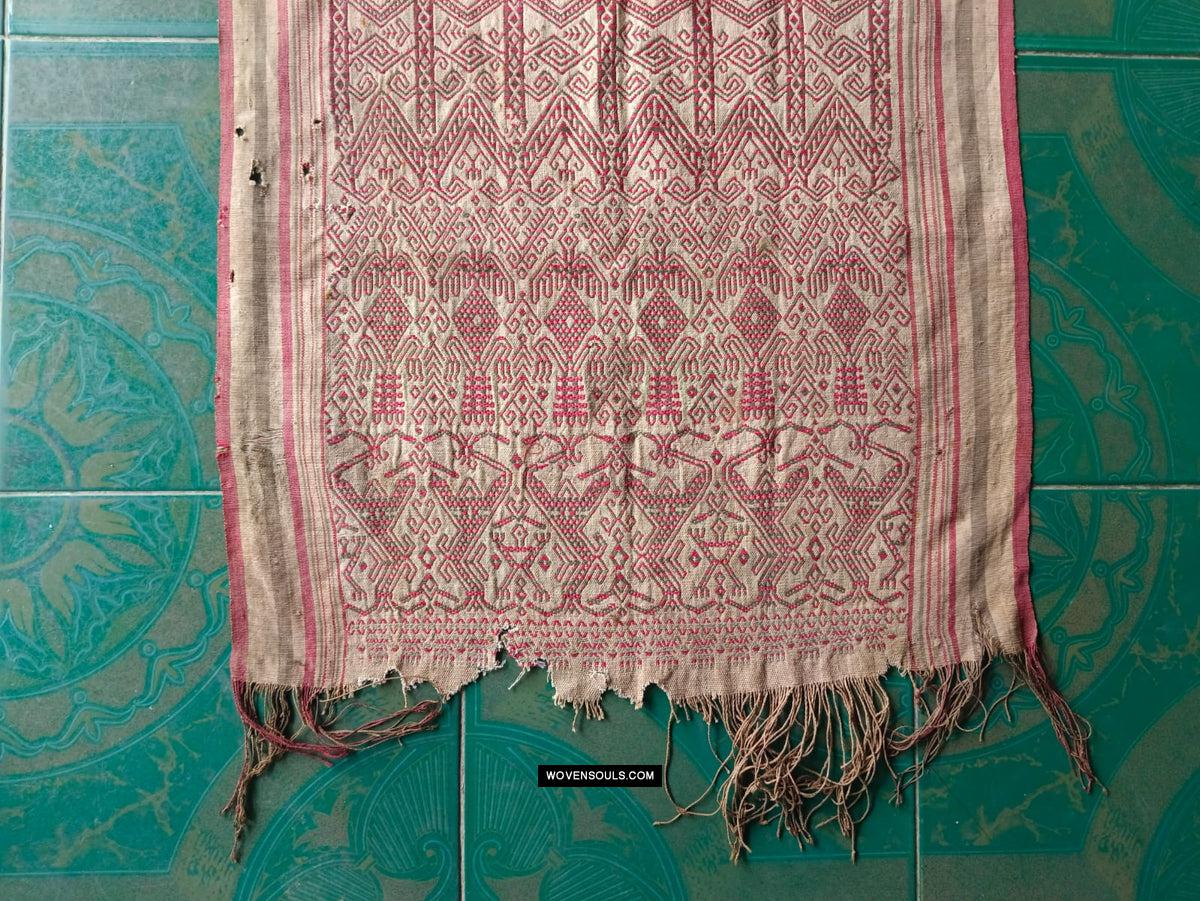 1810 Antique Dayak Pua Pilih Kantuk Textile Borneo-WOVENSOULS Antique Textiles & Art Gallery