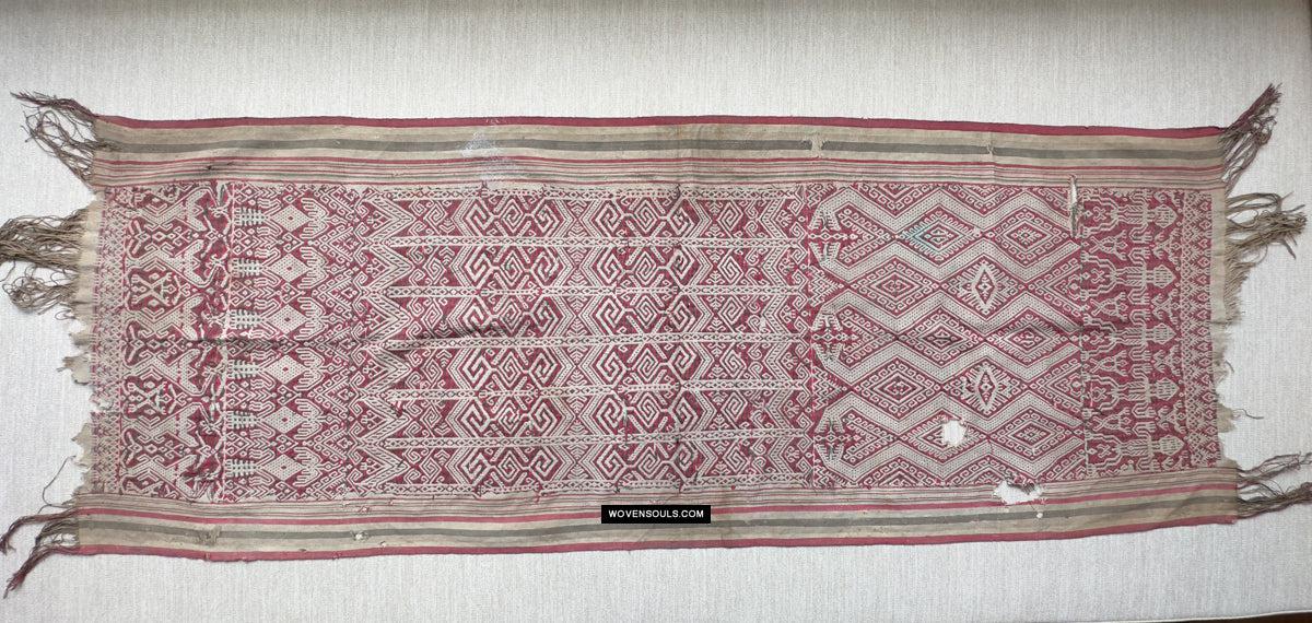 1810 Antique Dayak Pua Pilih Kantuk Textile Borneo-WOVENSOULS Antique Textiles & Art Gallery