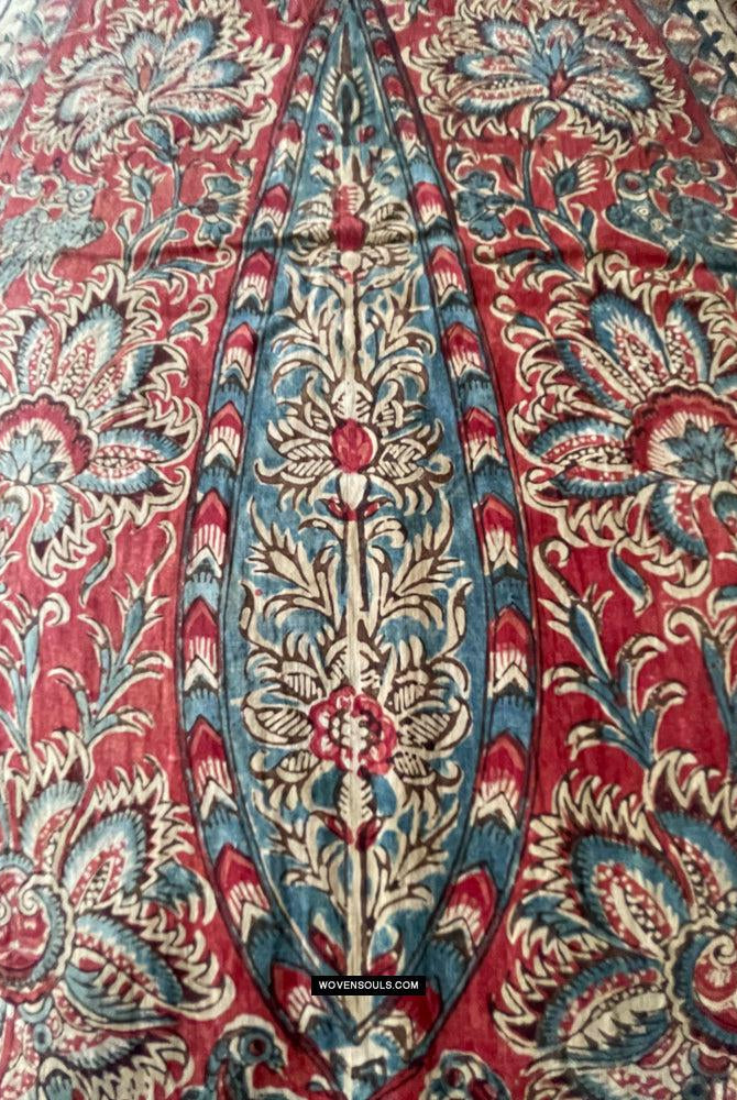 1812 Antiker Palampore Kalamkari – signiert – WOVENSOULS Antike Vintage-Kunst-Inneneinrichtung