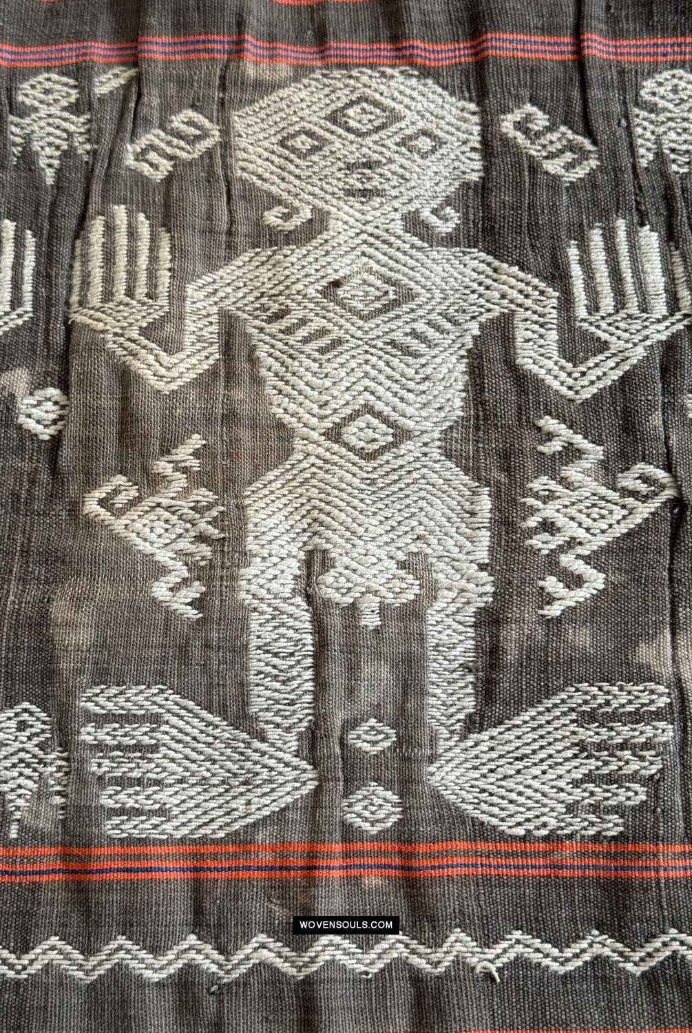 1816 Hervorragender alter zeremonieller gewebter Sumba-Sarong