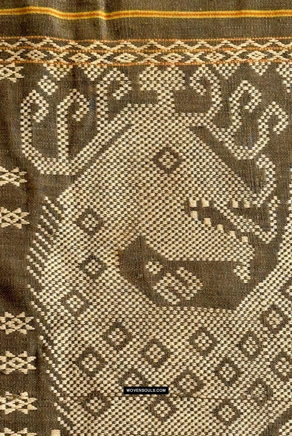 1817 Hervorragender alter zeremonieller gewebter Sumba-Sarong
