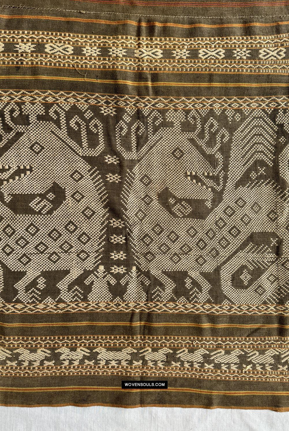 1817 Hervorragender alter zeremonieller gewebter Sumba-Sarong