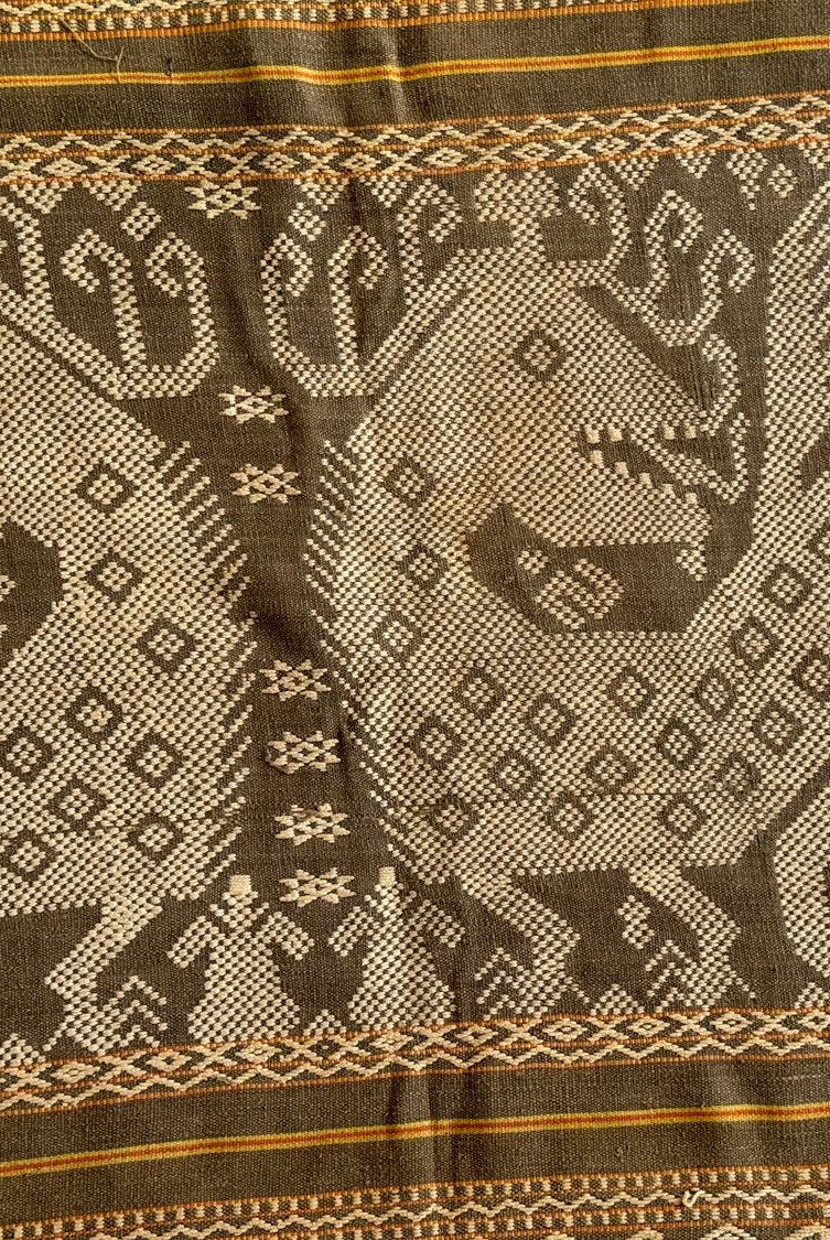 1817 Hervorragender alter zeremonieller gewebter Sumba-Sarong
