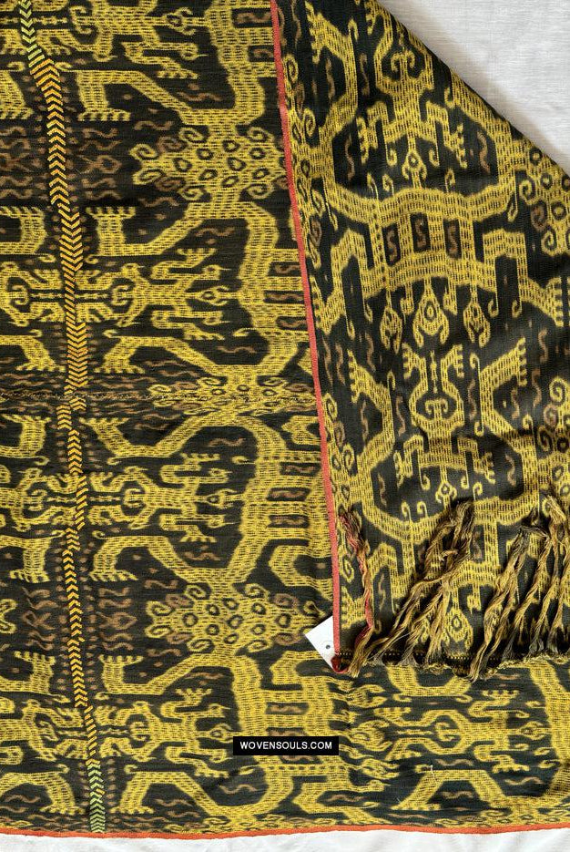 1818 Antiker figurativer Ikat – Atoni Timor