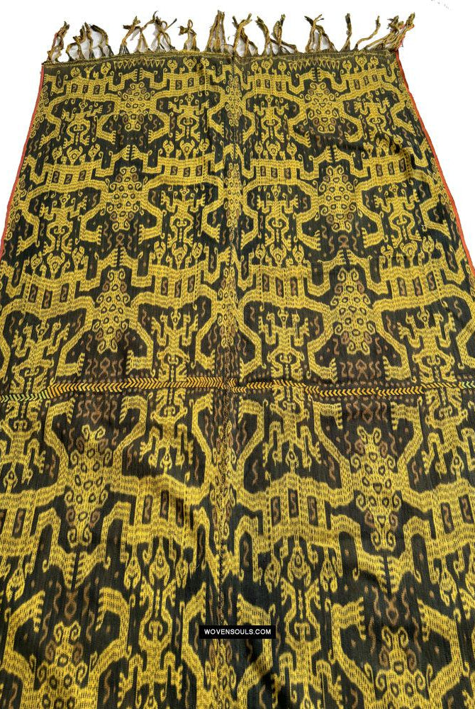 1818 Antiker figurativer Ikat – Atoni Timor