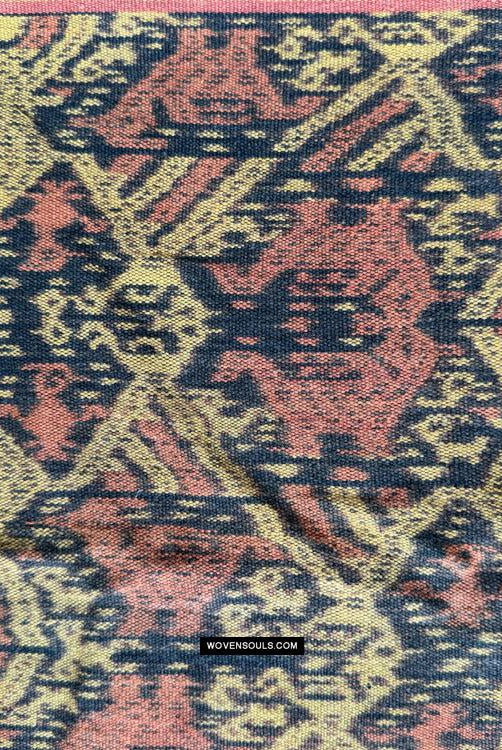 1820 Antiker figurativer Ikat – Timor