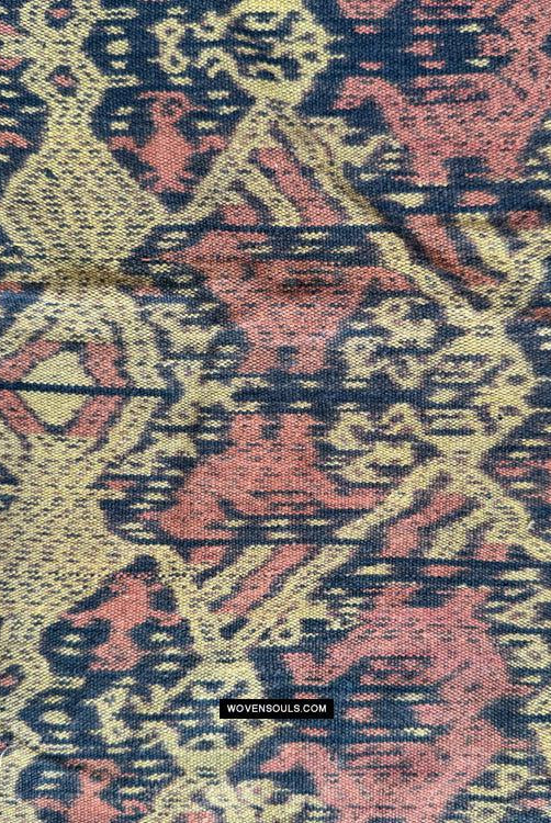 1820 Antiker figurativer Ikat – Timor