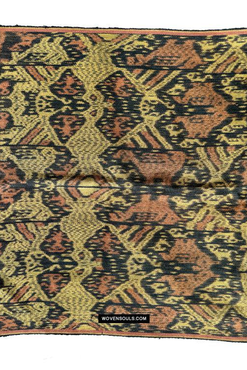 1820 Antiker figurativer Ikat – Timor