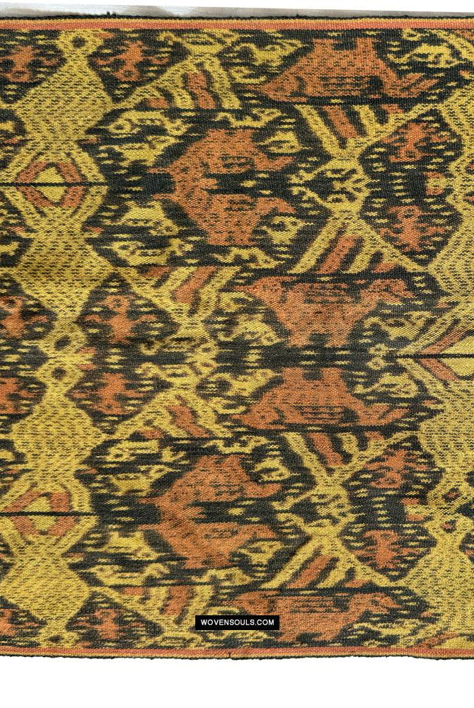 1820 Antiker figurativer Ikat – Timor