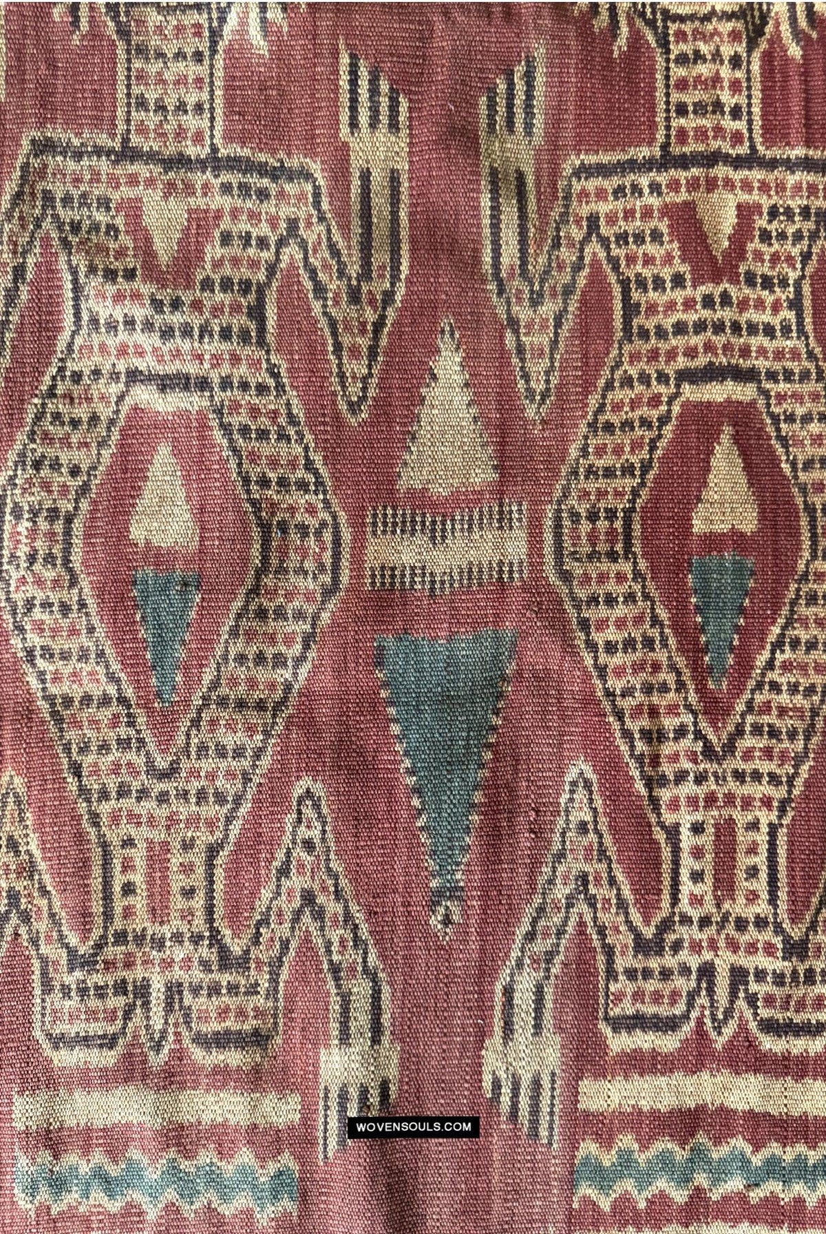 1829 Antique Iban Ceremonial Ikat - Buah Nising Pattern