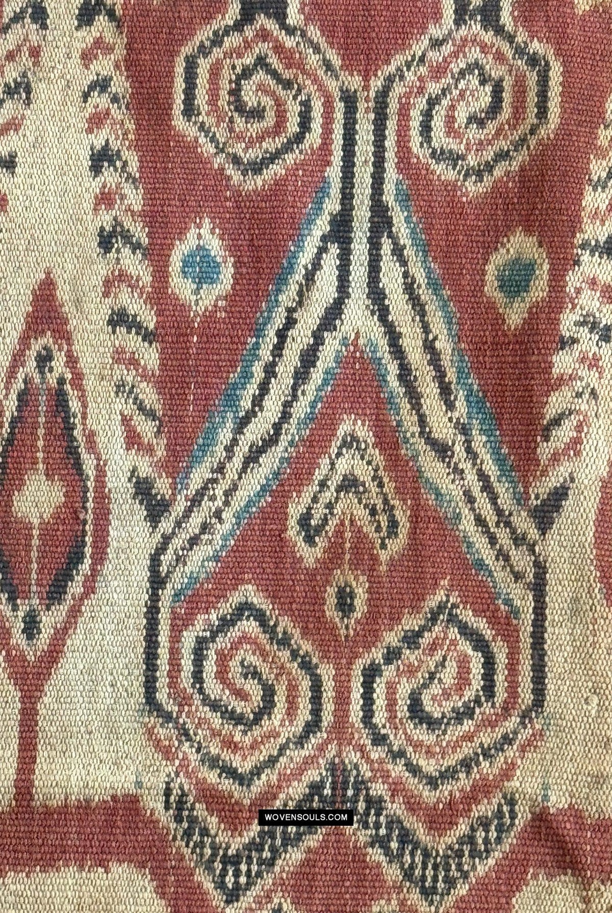 1831 Antique Iban Ceremonial Ikat - Serpent Buah Penyandih Ngelai