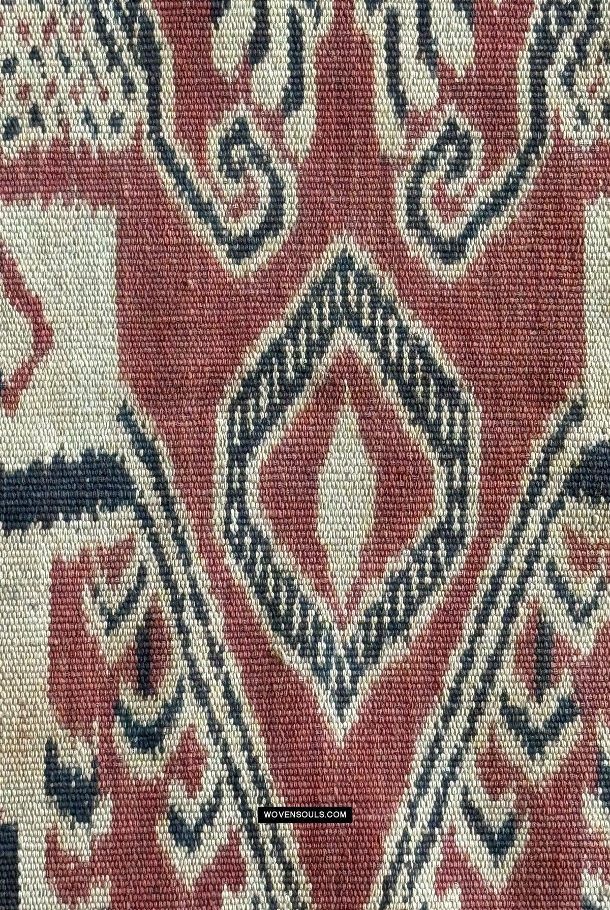 1831 Antique Iban Ceremonial Ikat - Serpent Buah Penyandih Ngelai