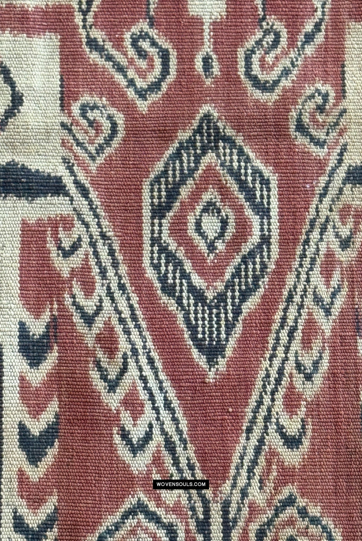 1831 Antique Iban Ceremonial Ikat - Serpent Buah Penyandih Ngelai