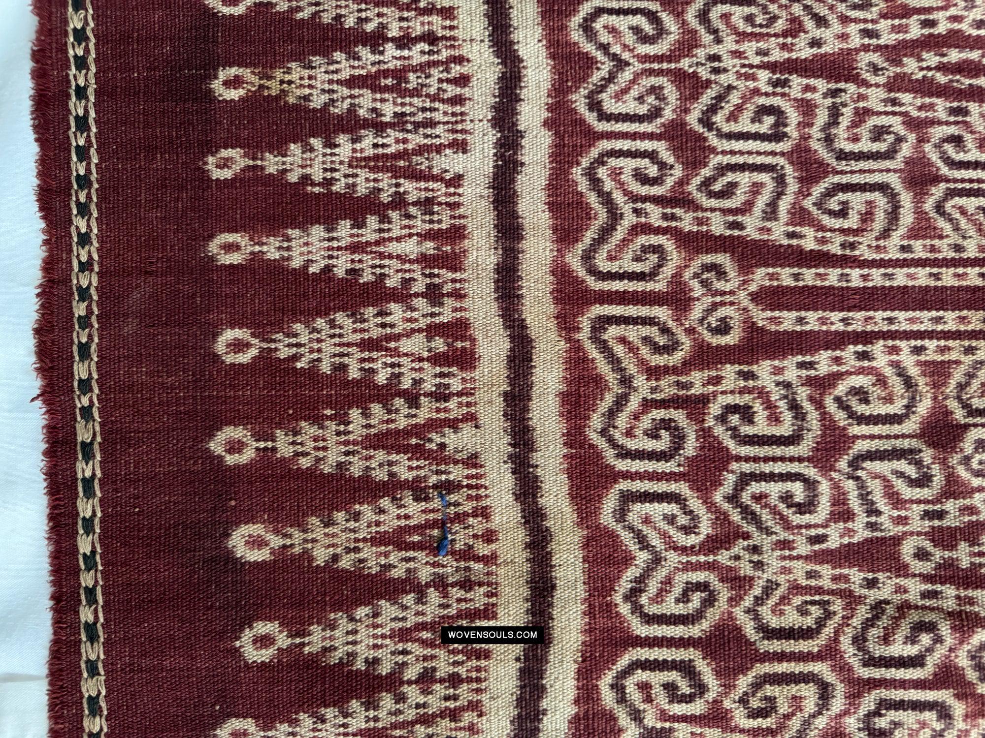 1832 Antique Iban Ceremonial Ikat - Vine Pattern XL