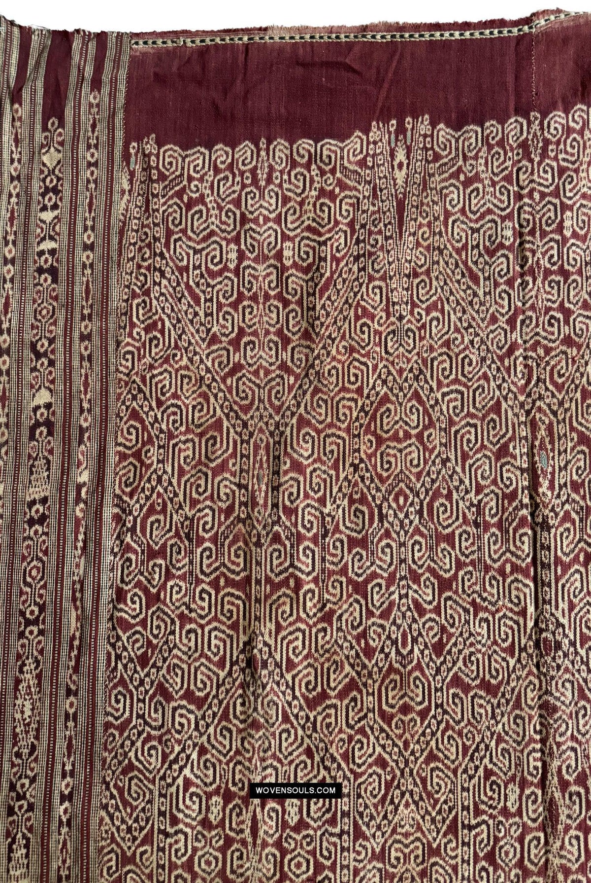 1832 Antique Iban Ceremonial Ikat - Vine Pattern XL