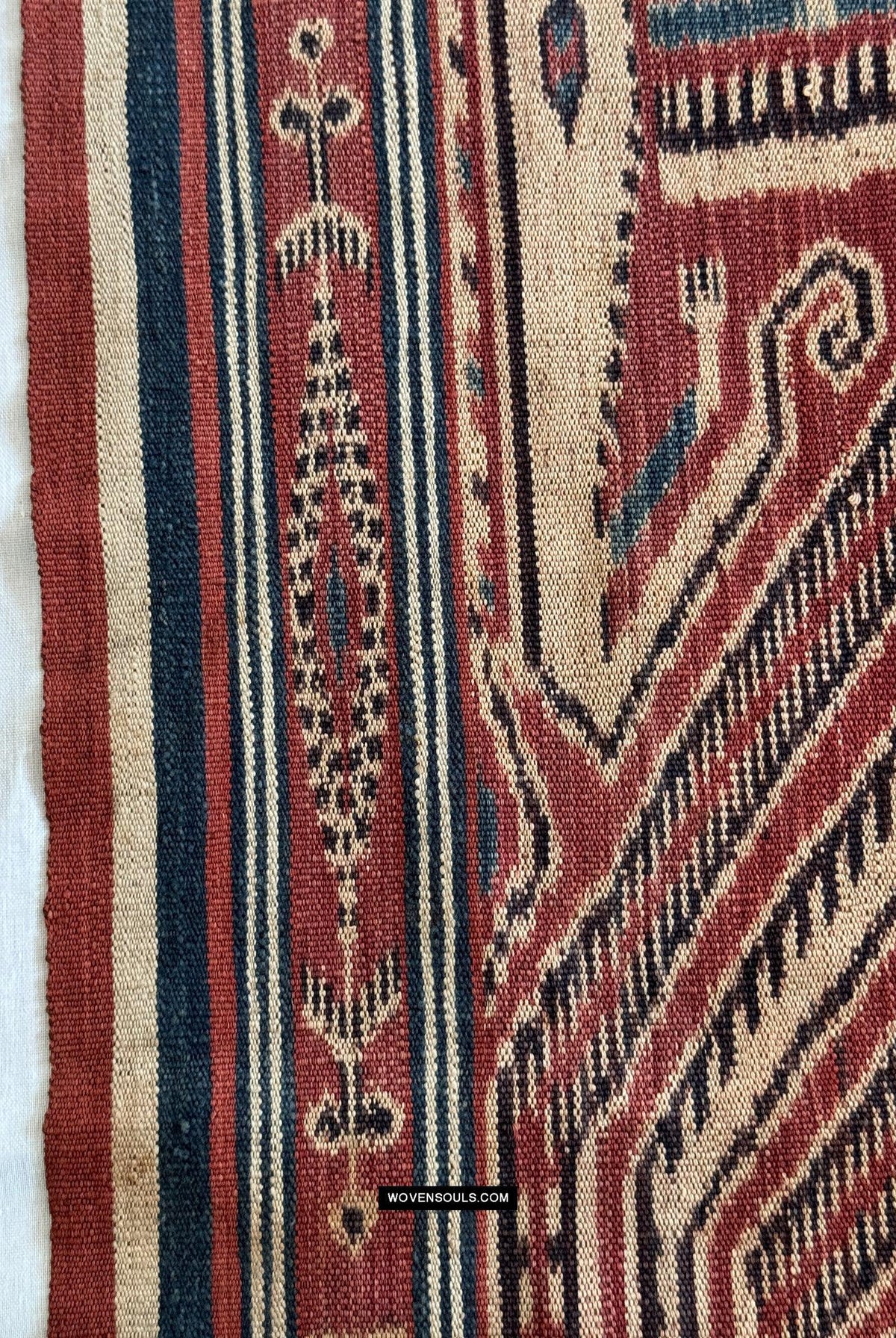 1833 Antique Iban Ceremonial Ikat - Hawk Pattern