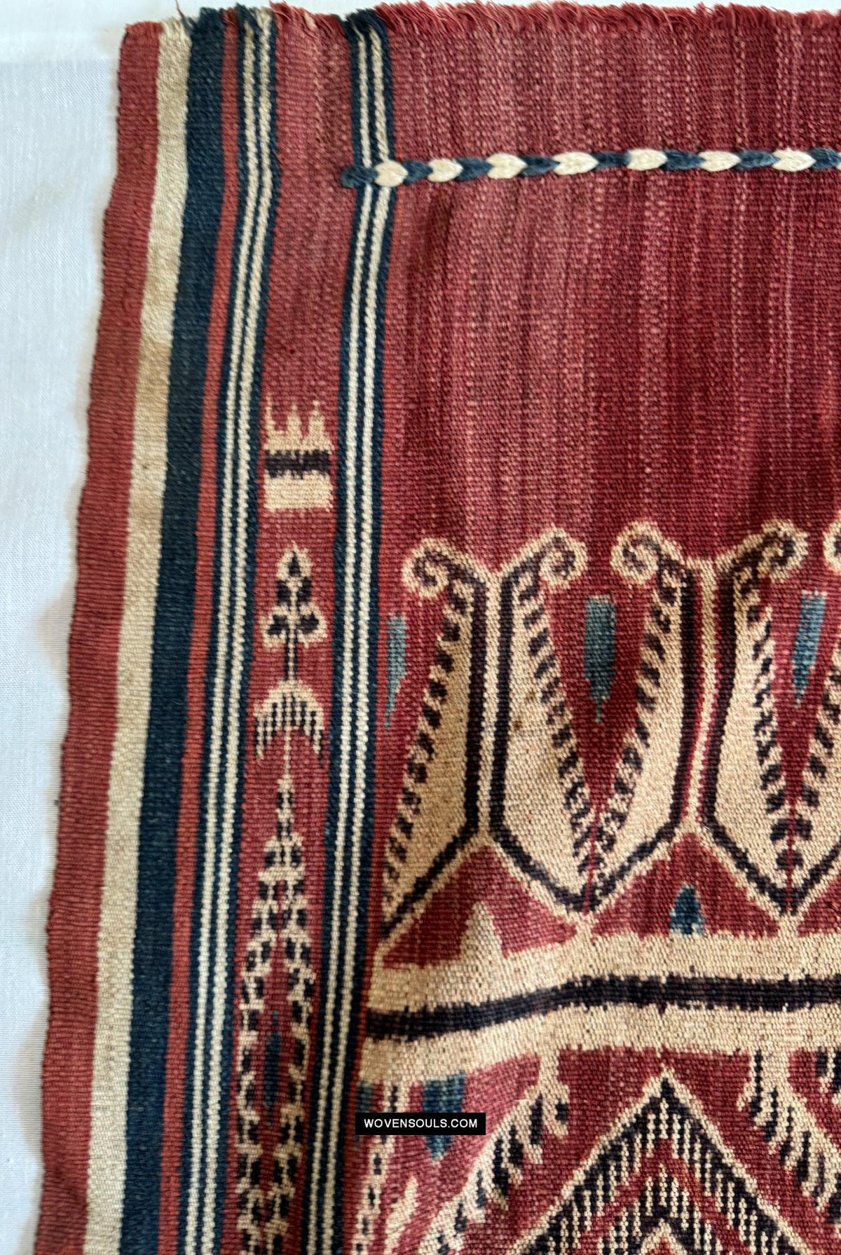 1833 Antique Iban Ceremonial Ikat - Hawk Pattern